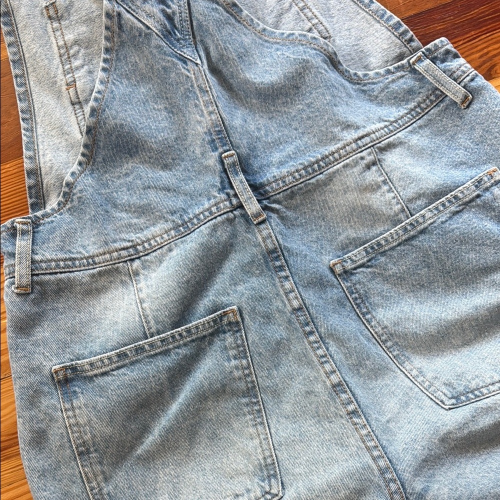 We The Free People Ziggy Denim Overalls / Shortalls sz SM - Picture 8 of 8